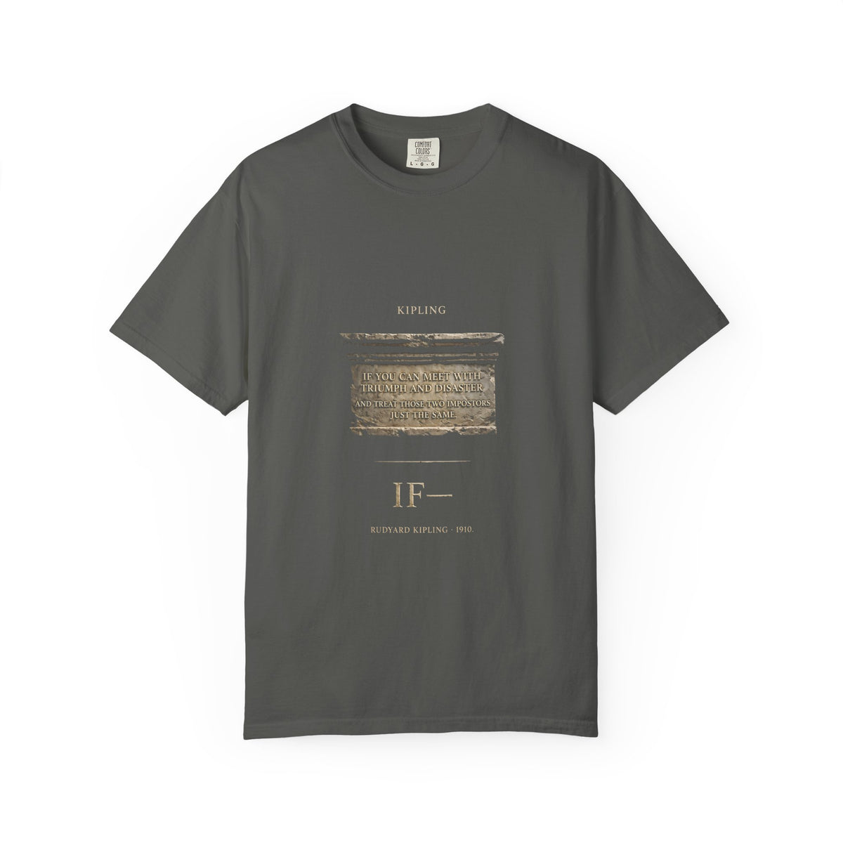 Kipling "If—" T-Shirt — Triumph and Disaster | Full Poem Literary Tee | Palimpsest