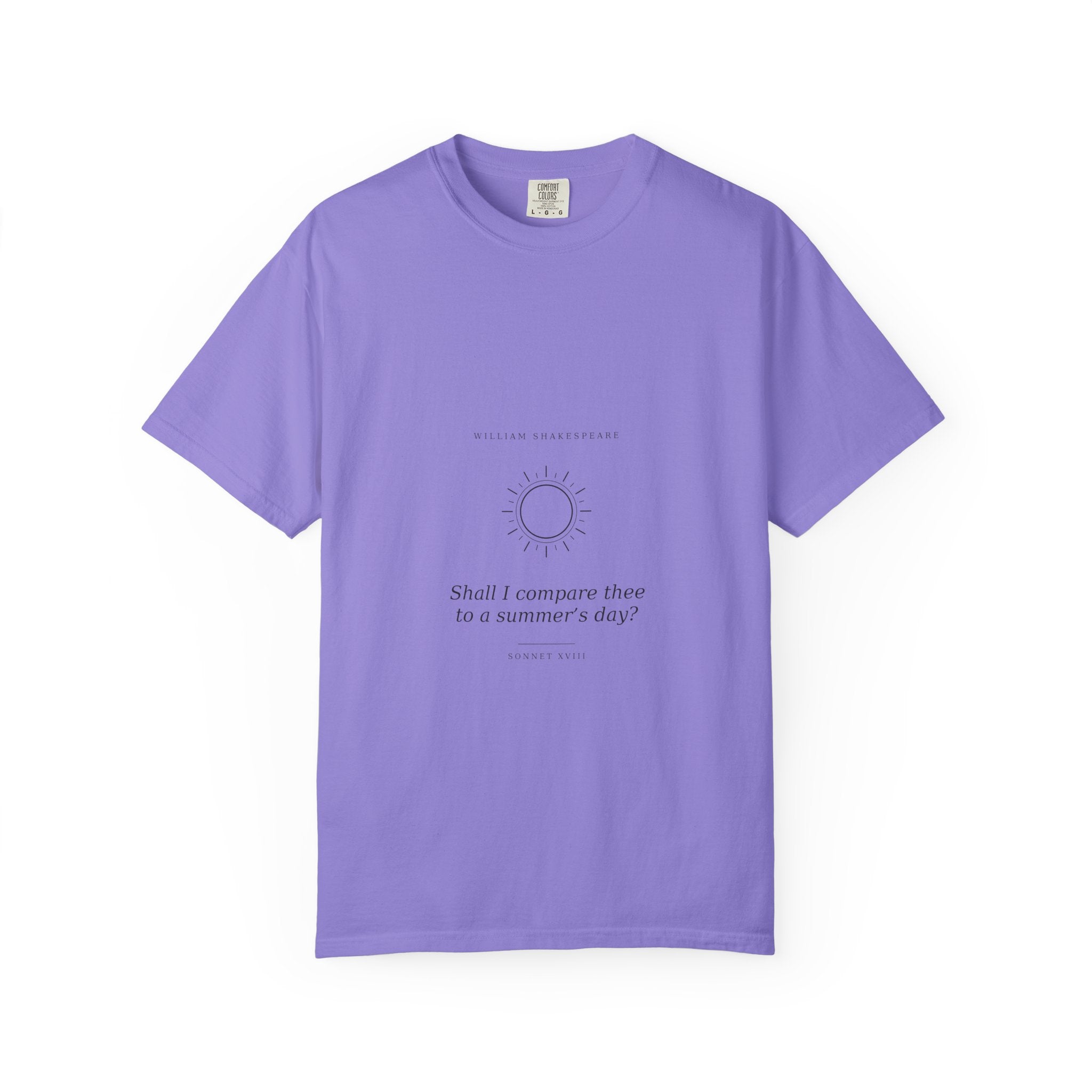 Sonnet 18 Tee - Shall I compare thee to a summers day - Shakespeare | Palimpsest