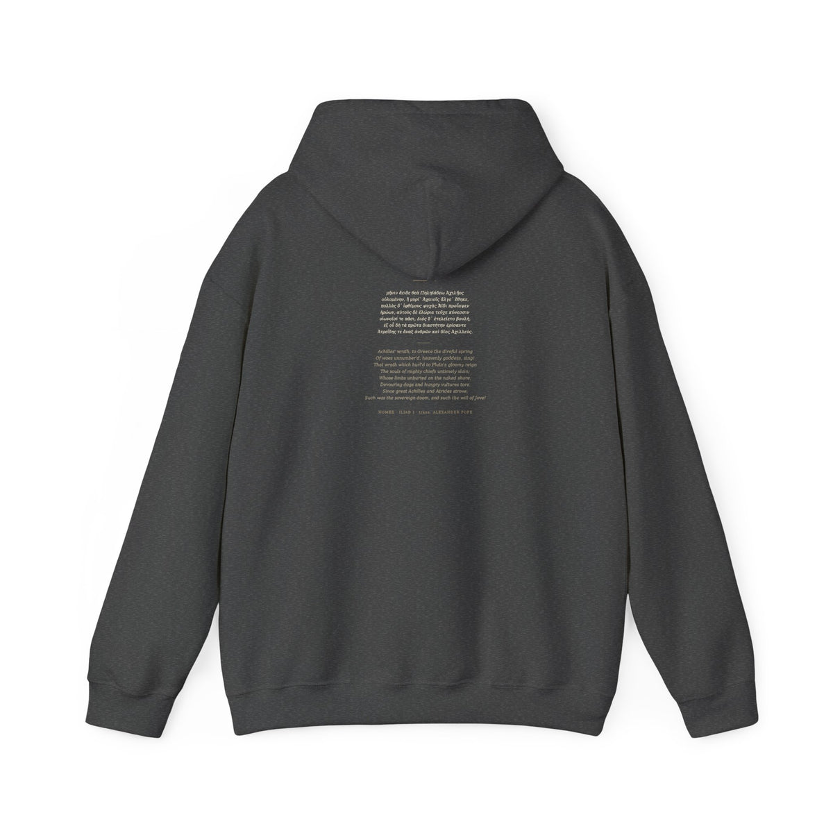 Iliad Trojan Helmet Hoodie  Greek Mythology Sweatshirt  Unisex Heavy Blend™ Gildan 18500  Literary Gift for History Lovers