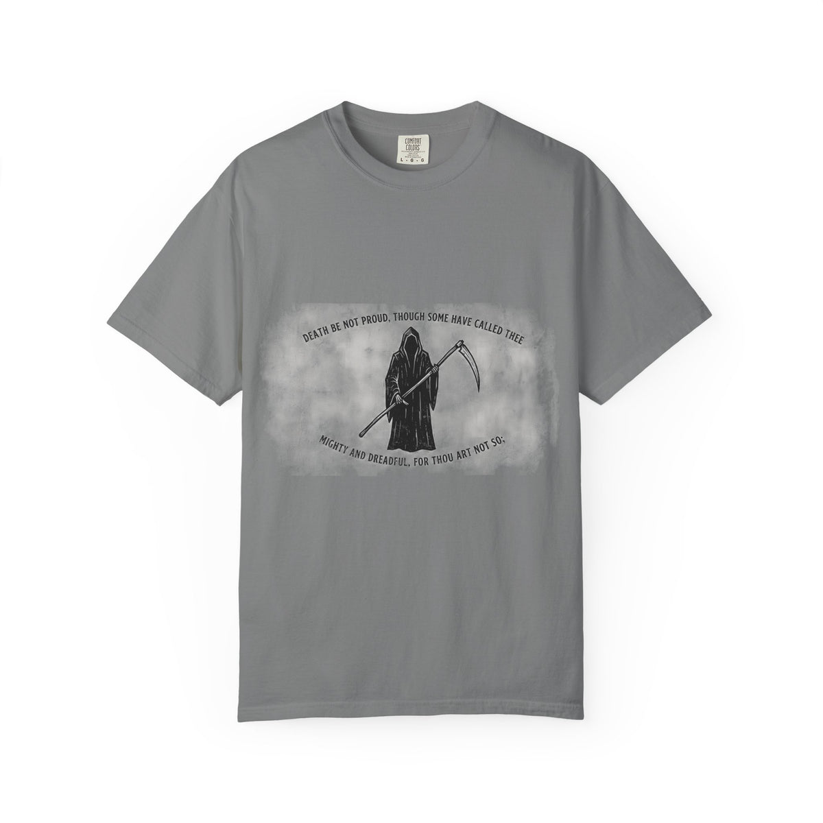 Death Be Not Proud Tee — Donne, Reaper