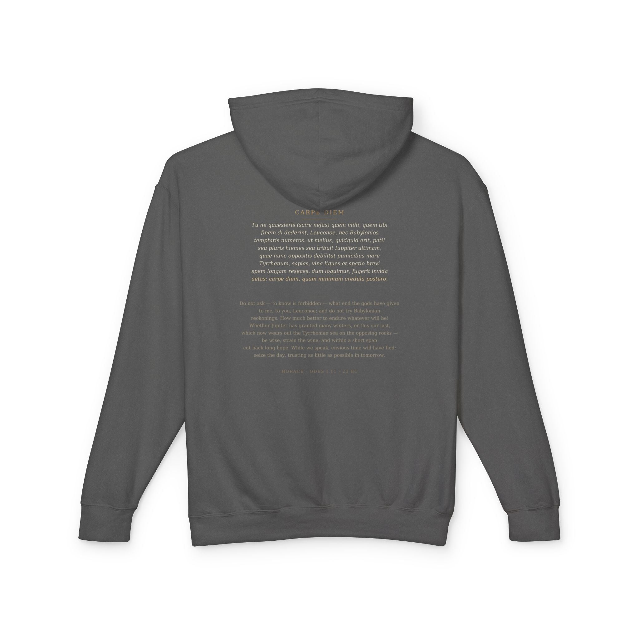 Carpe Diem Hoodie — Horace | Palimpsest