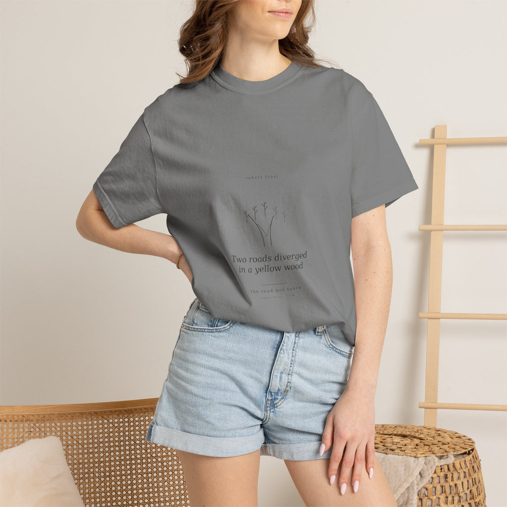 The Road Not Taken Tee — Frost | Palimpsest
