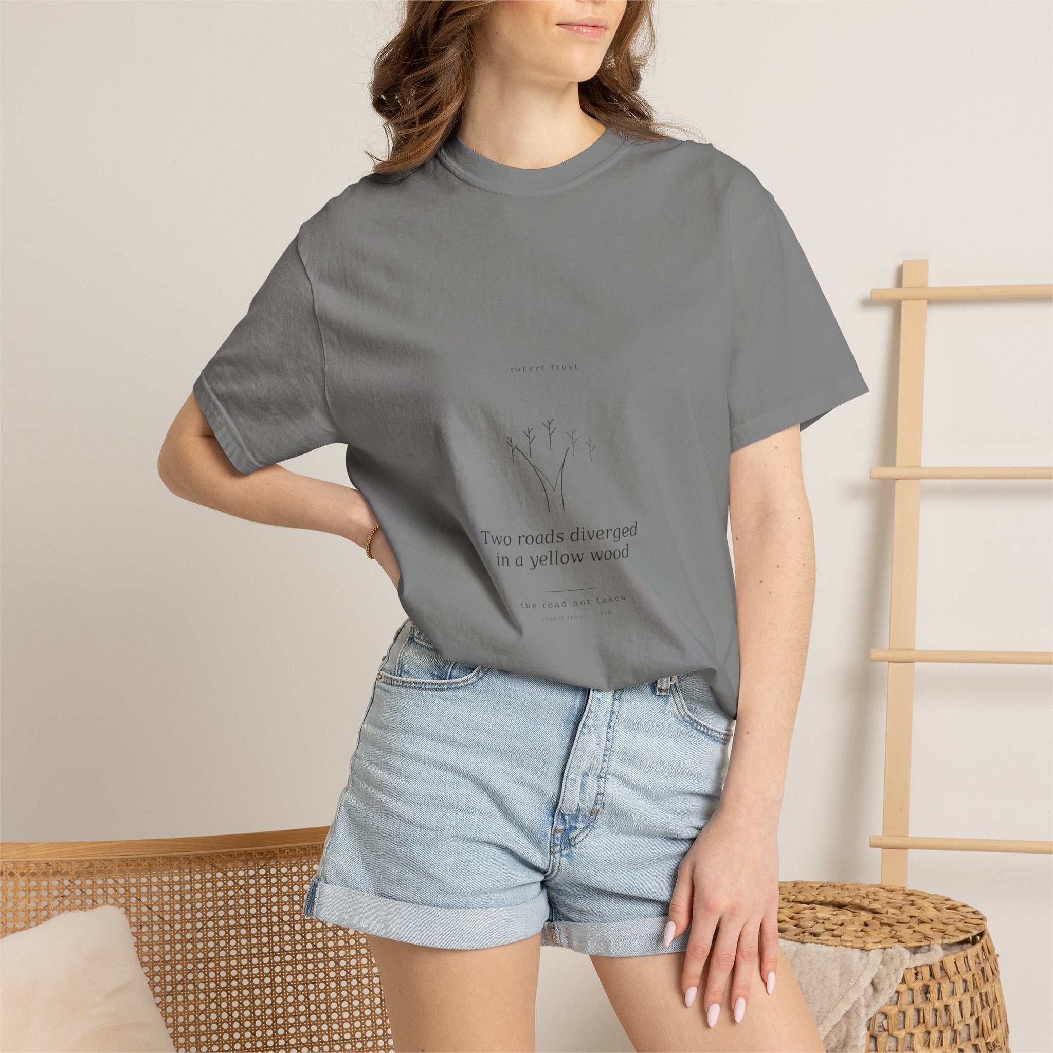 The Road Not Taken Tee — Frost | Palimpsest