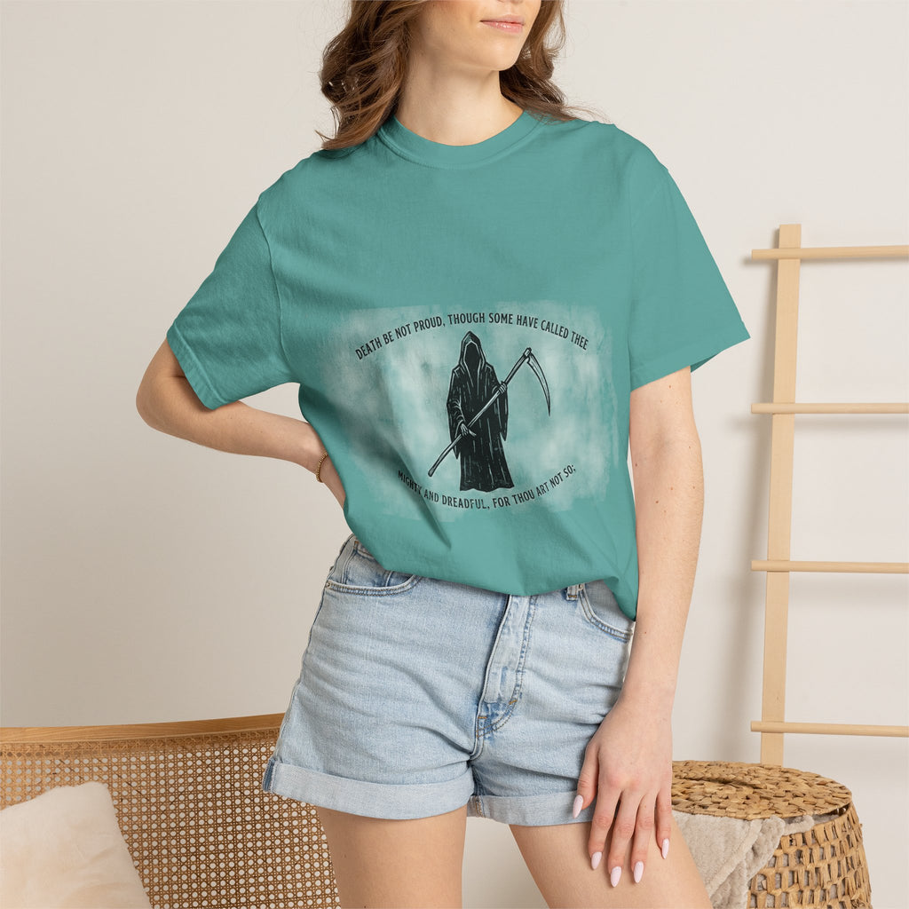 Death Be Not Proud Tee — Donne, Reaper