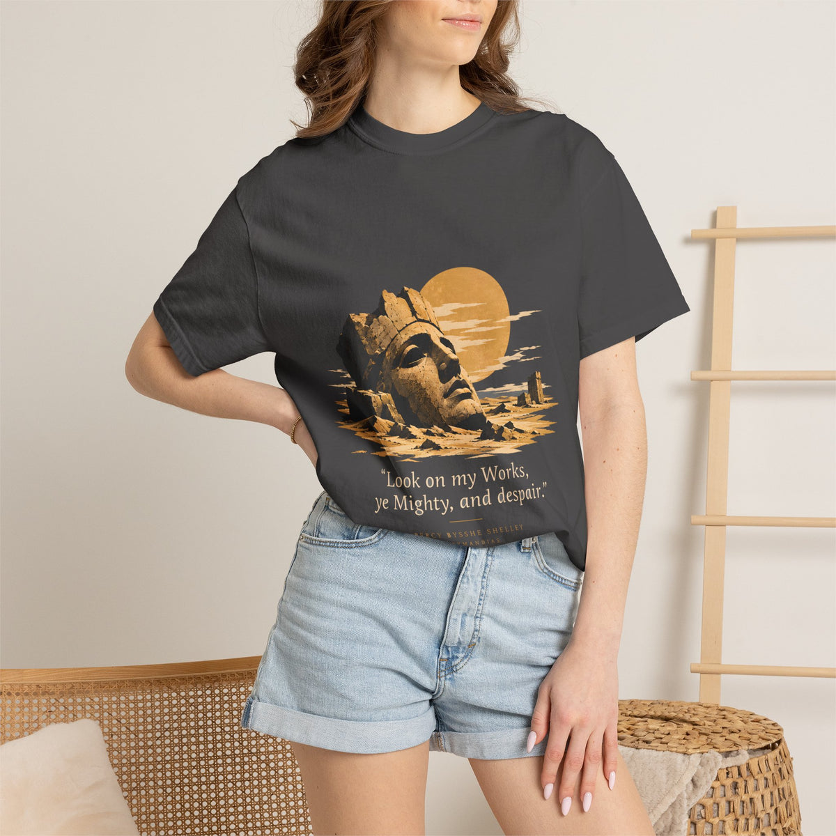 Ozymandias Poetry T-Shirt — Shelley Sonnet