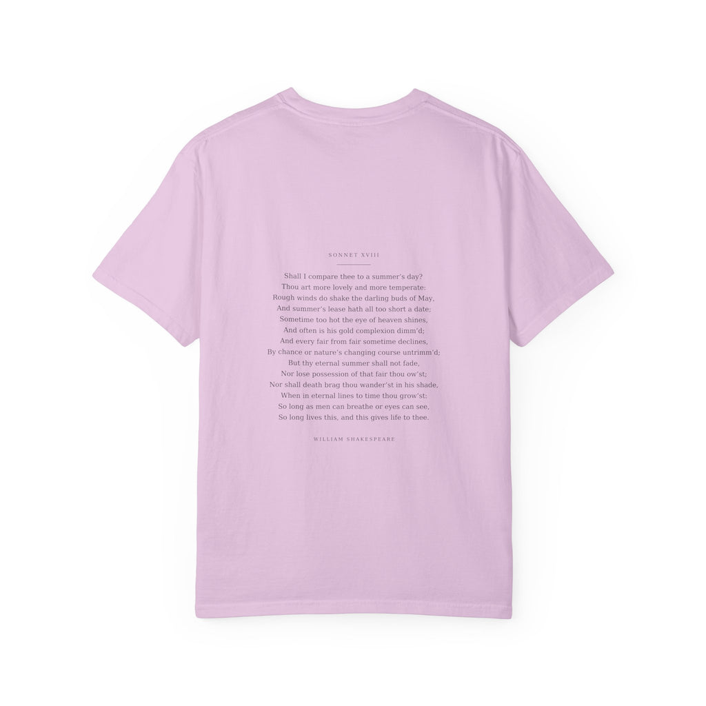 Sonnet 18 Tee - Shall I compare thee to a summers day - Shakespeare | Palimpsest