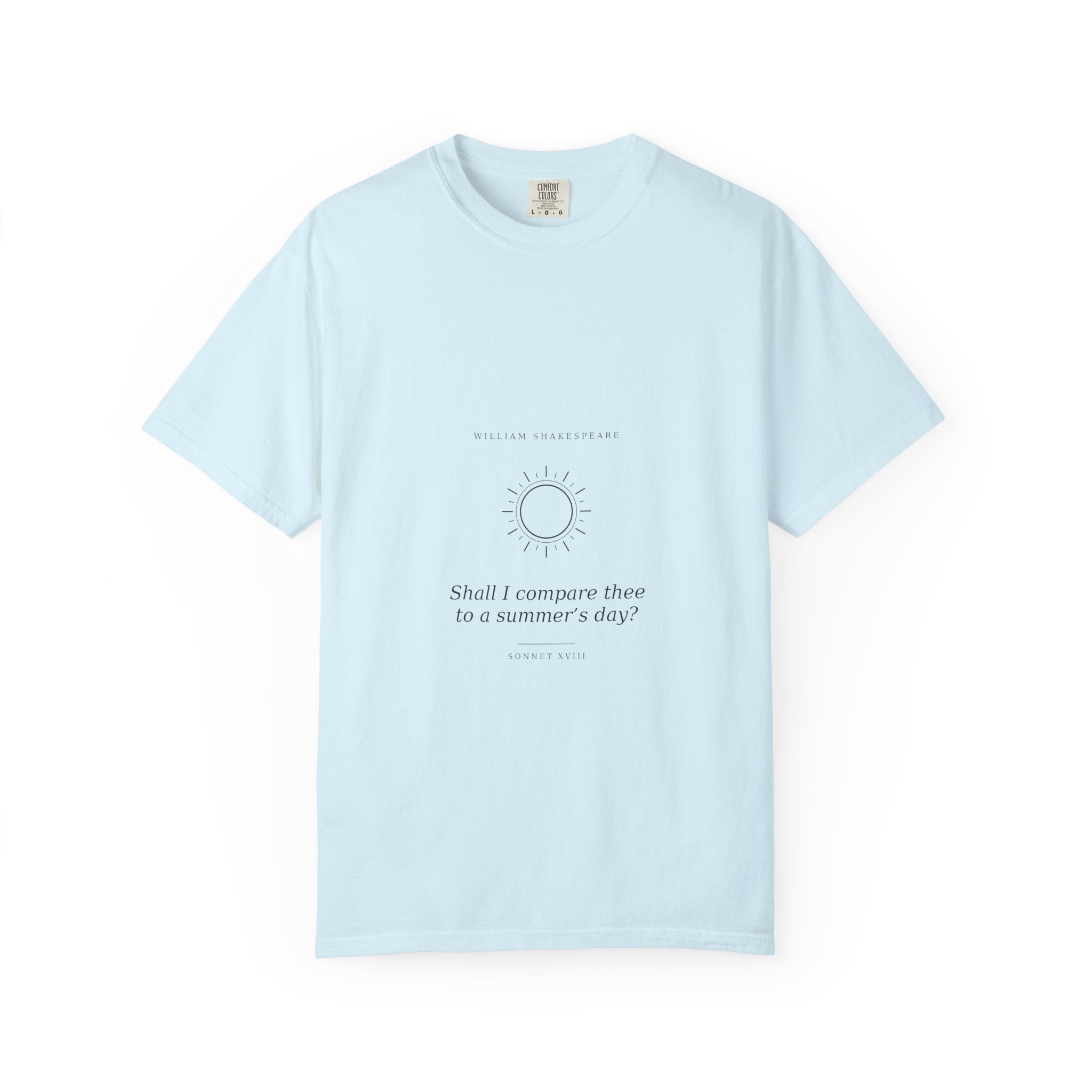 Sonnet 18 Tee - Shall I compare thee to a summers day - Shakespeare | Palimpsest