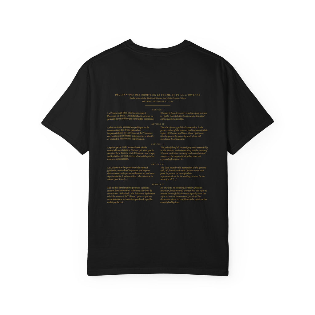 Olympe de Gouges "Rights of Woman / Droits de la Femme" Bilingual Feminist Tee