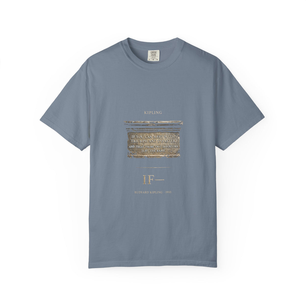 Kipling "If—" T-Shirt — Triumph and Disaster | Full Poem Literary Tee | Palimpsest