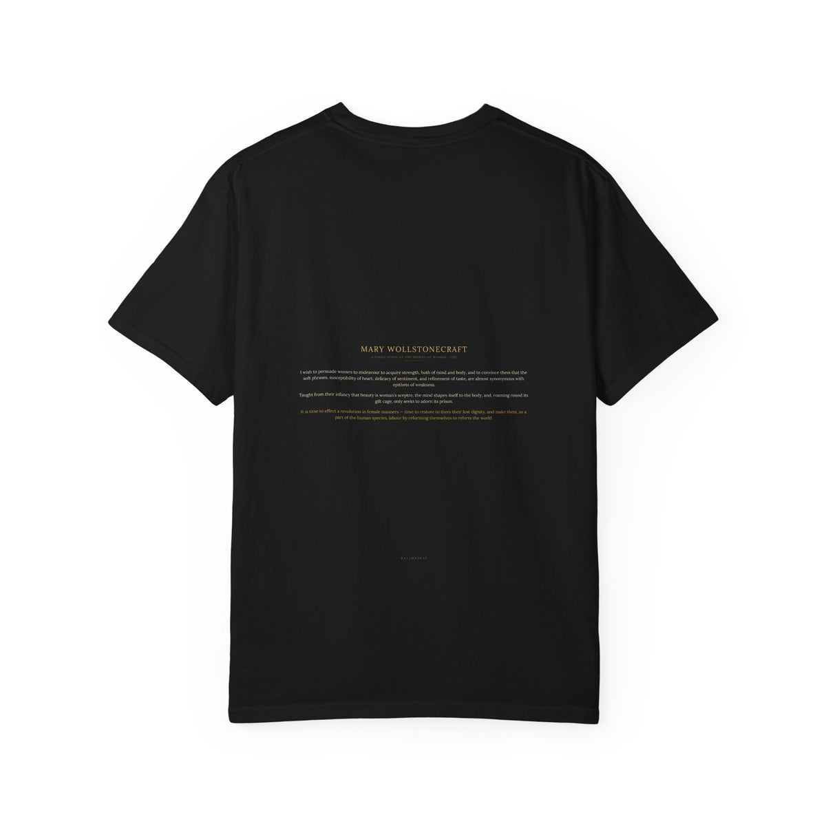 Mary Wollstonecraft T-Shirt — A Vindication of the Rights of Woman | Feminist Literary Portrait Tee | Palimpsest
