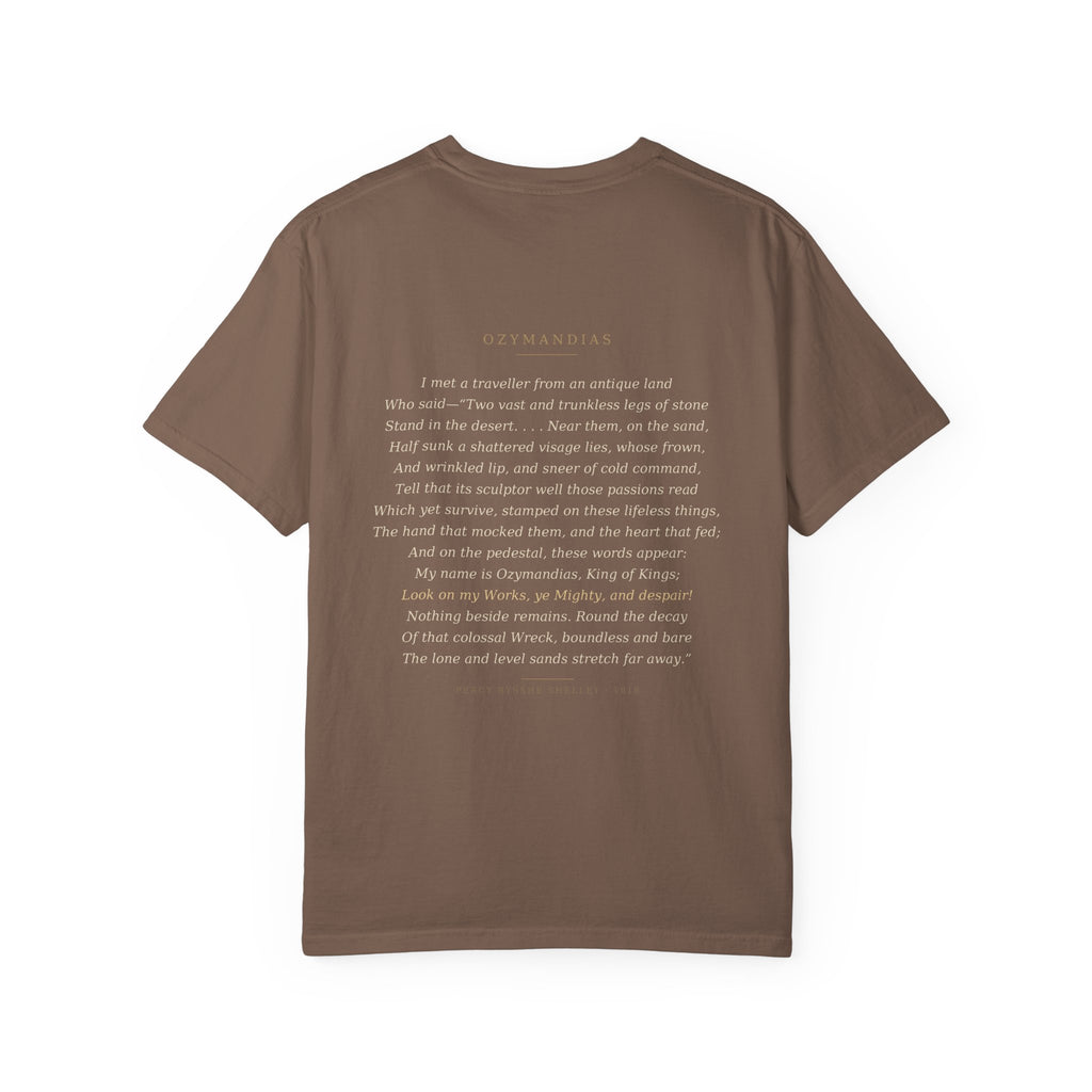 Ozymandias Poetry T-Shirt — Shelley Sonnet