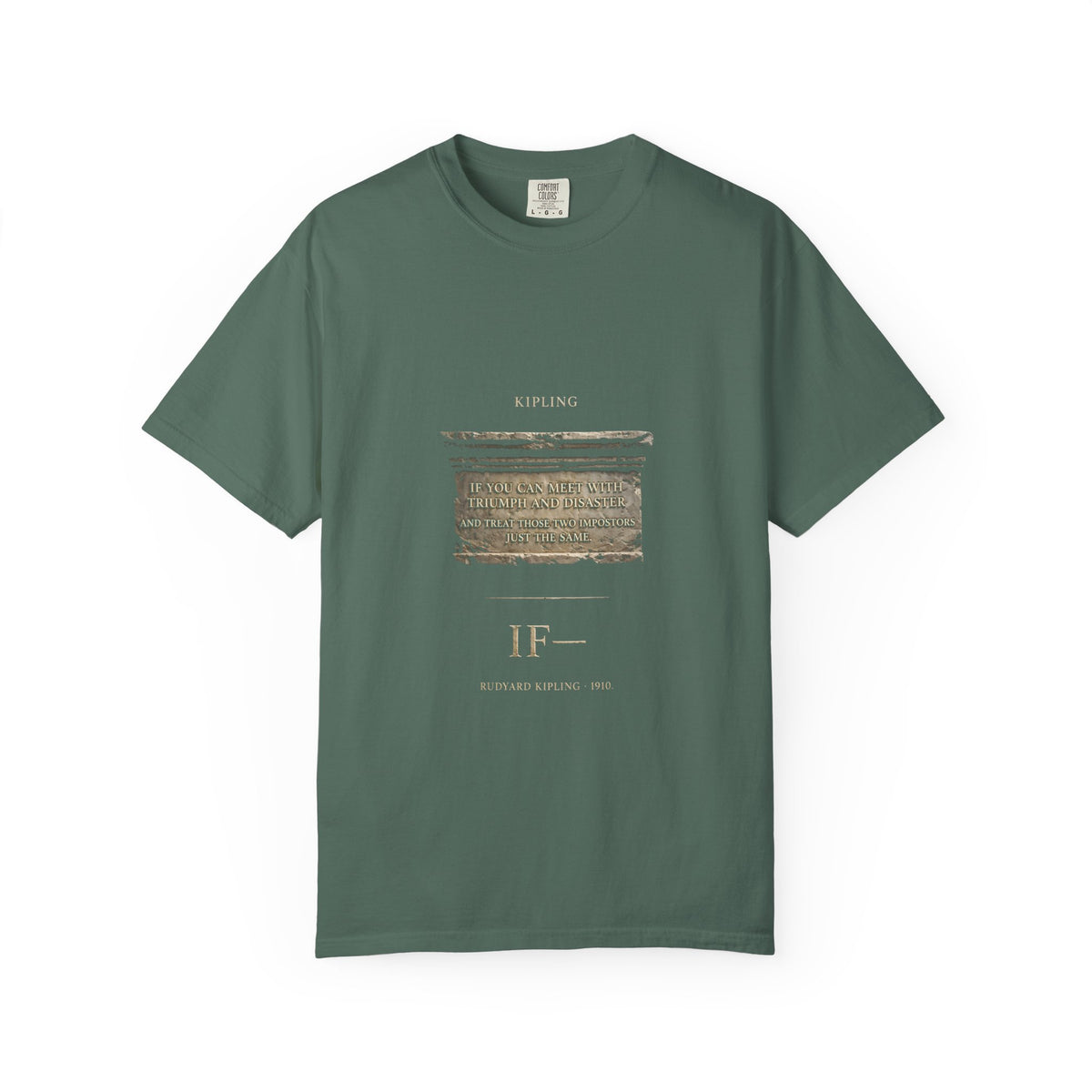 Kipling "If—" T-Shirt — Triumph and Disaster | Full Poem Literary Tee | Palimpsest