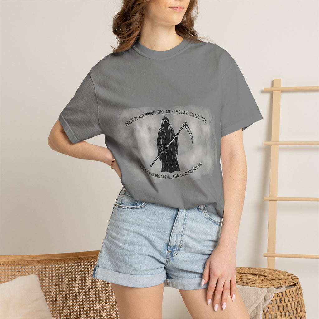 Death Be Not Proud Tee — Donne, Reaper