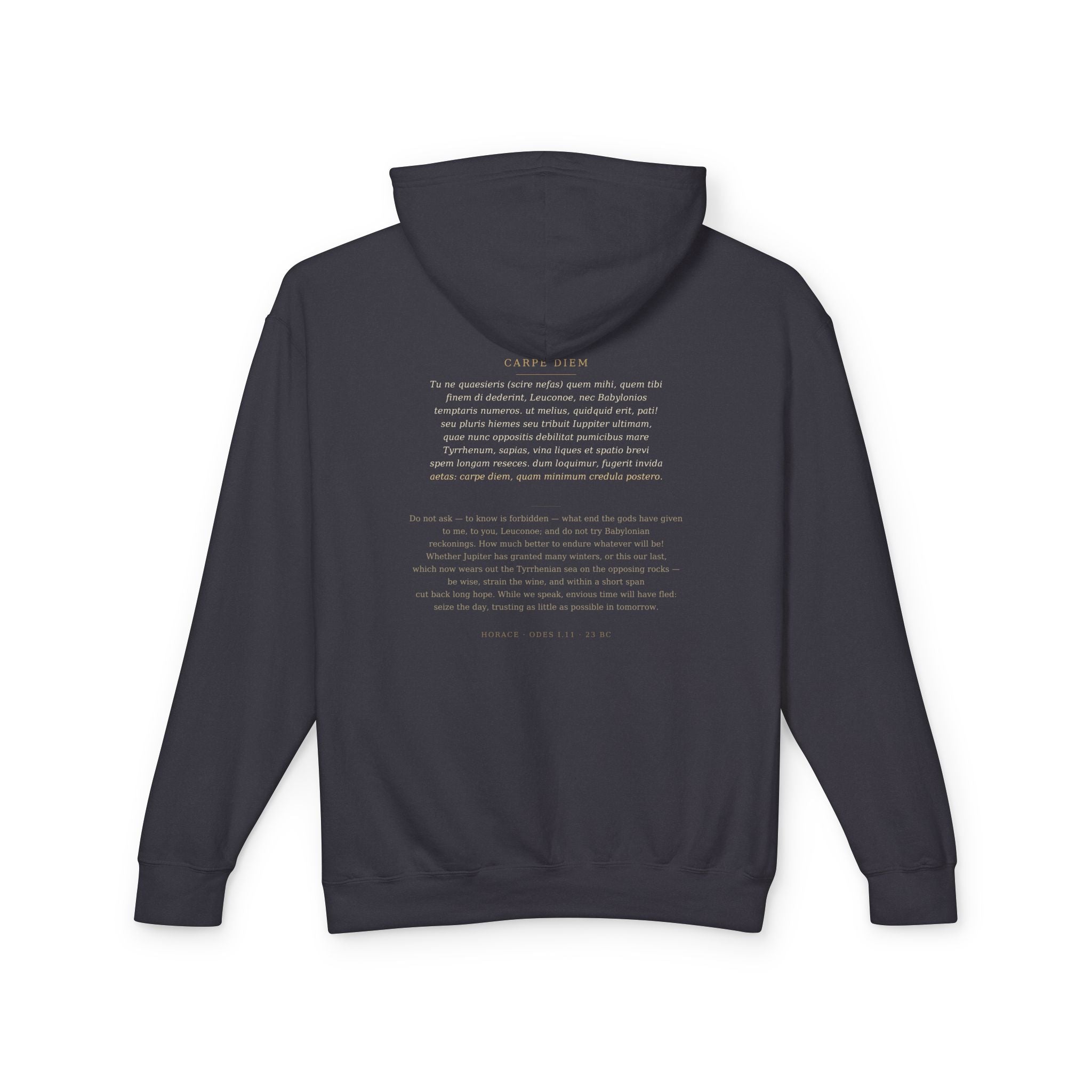 Carpe Diem Hoodie — Horace | Palimpsest