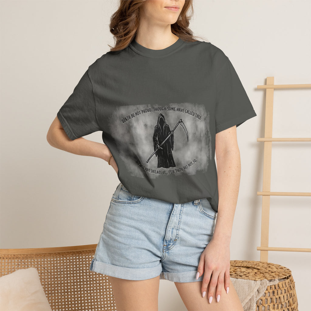 Death Be Not Proud Tee — Donne, Reaper