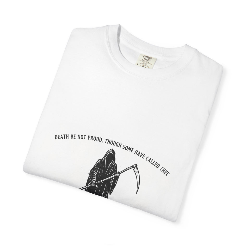 Death Be Not Proud Tee — Donne, Reaper