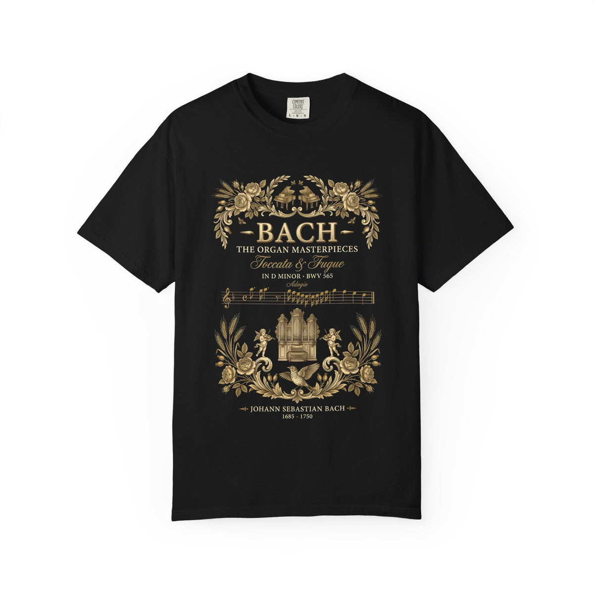 Bach T-Shirt — Toccata in D minor BWV 565