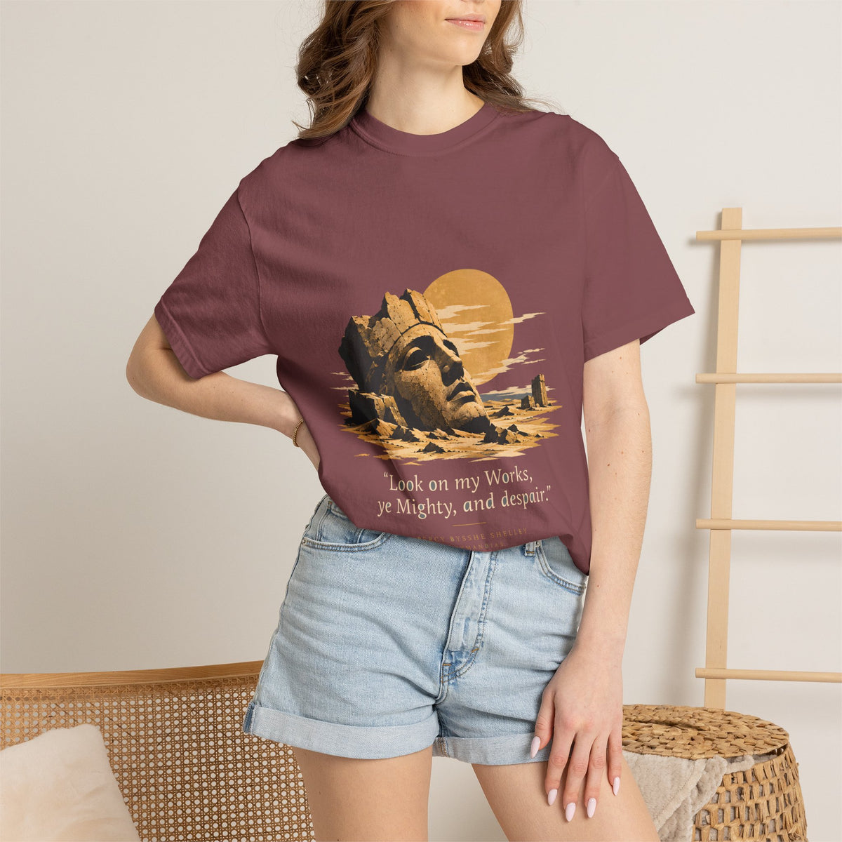 Ozymandias Poetry T-Shirt — Shelley Sonnet