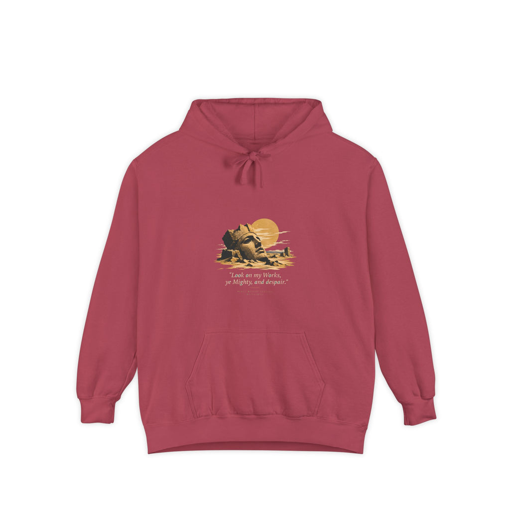 Ozymandias Hoodie - "Look on my Works, ye Mighty, and despair!" - Shelley Poem Literary Hoodie