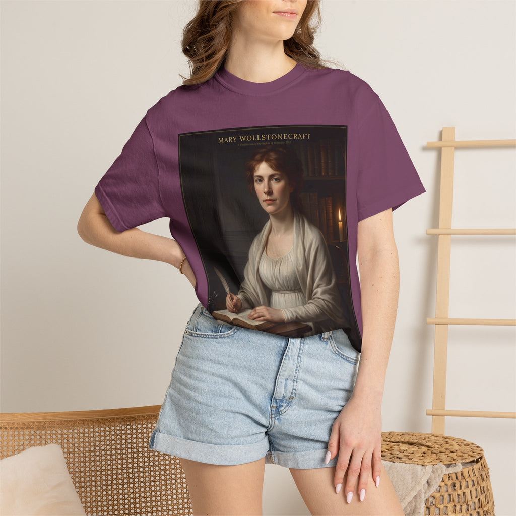 Mary Wollstonecraft T-Shirt — A Vindication of the Rights of Woman | Feminist Literary Portrait Tee | Palimpsest