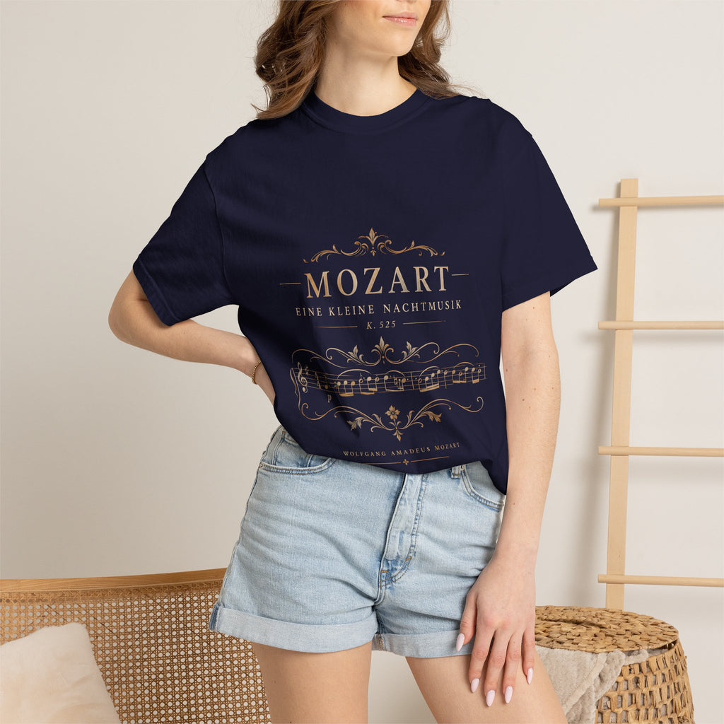 Mozart Eine Kleine Nachtmusik T-Shirt – Classical Music Sheet Art Tee
