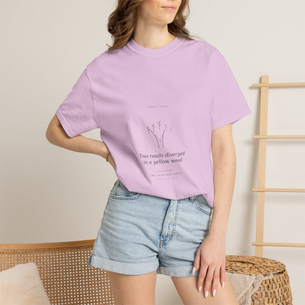 The Road Not Taken Tee — Frost | Palimpsest