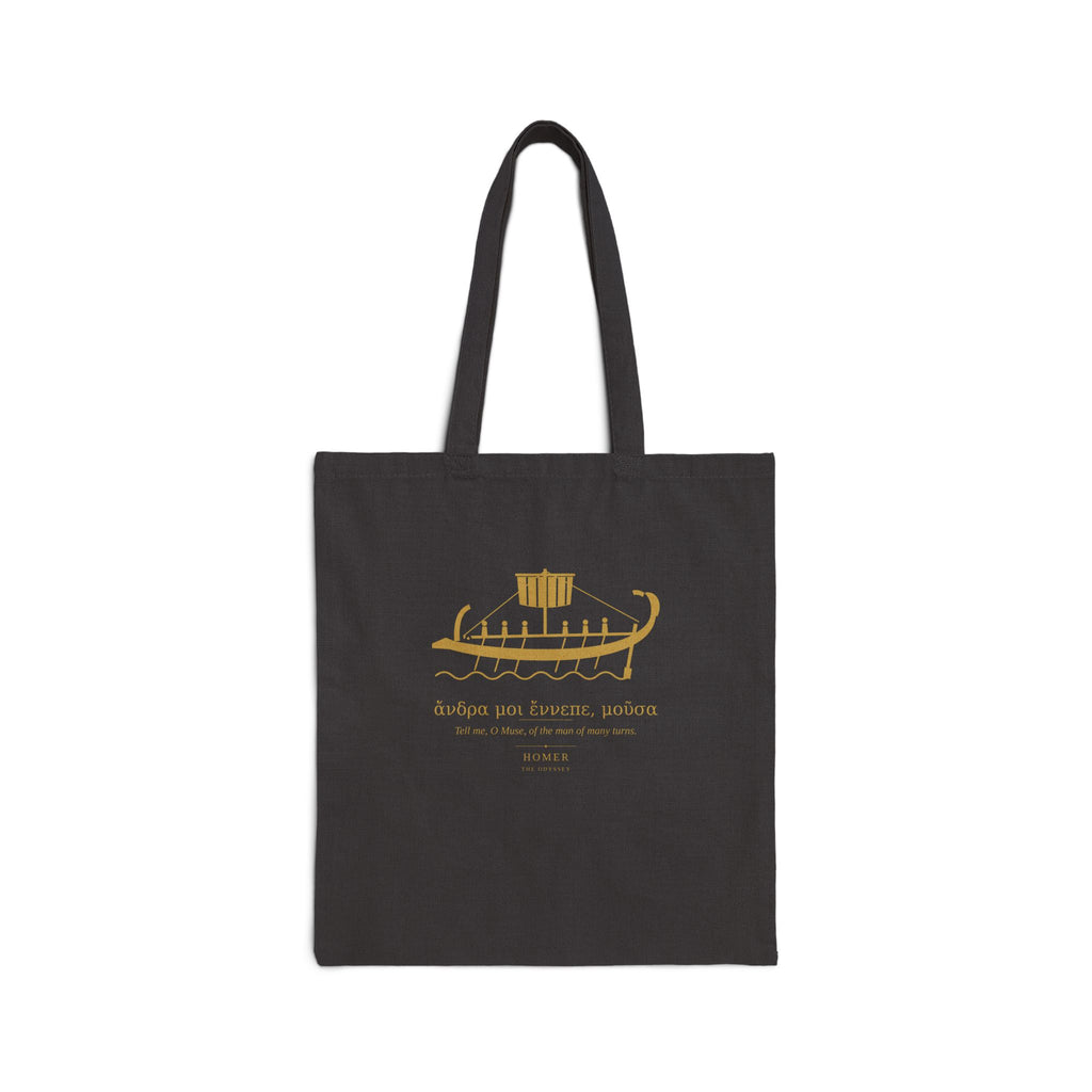 The Odyssey Canvas Tote Bag — Homer | Greek Epic Literary Tote | Palimpsest