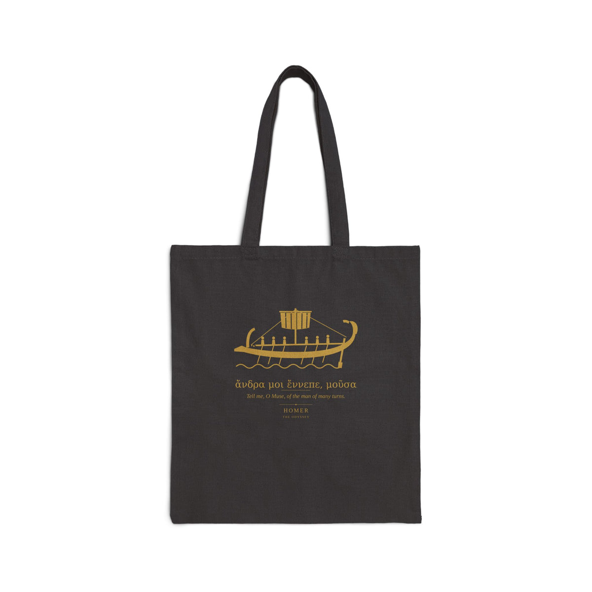 The Odyssey Canvas Tote Bag — Homer | Greek Epic Literary Tote | Palimpsest