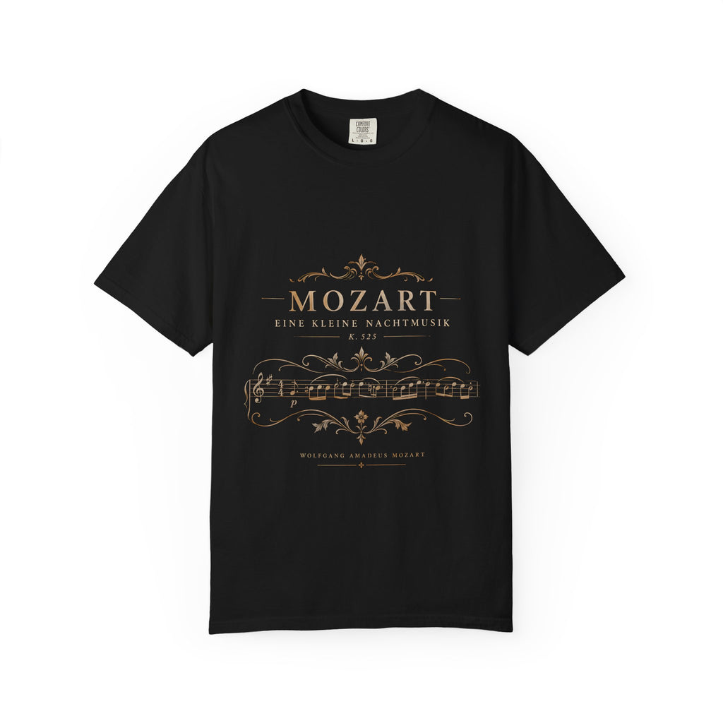 Mozart Eine Kleine Nachtmusik T-Shirt – Classical Music Sheet Art Tee