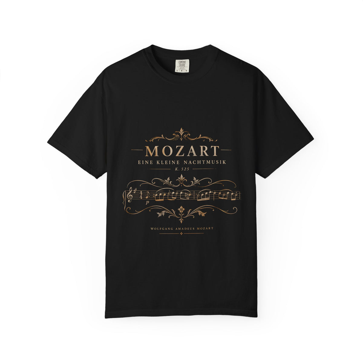 Mozart Eine Kleine Nachtmusik T-Shirt – Classical Music Sheet Art Tee