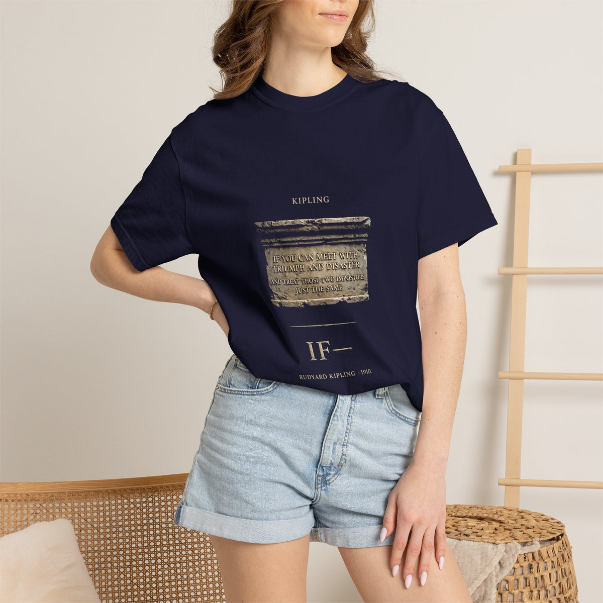 Kipling "If—" T-Shirt — Triumph and Disaster | Full Poem Literary Tee | Palimpsest