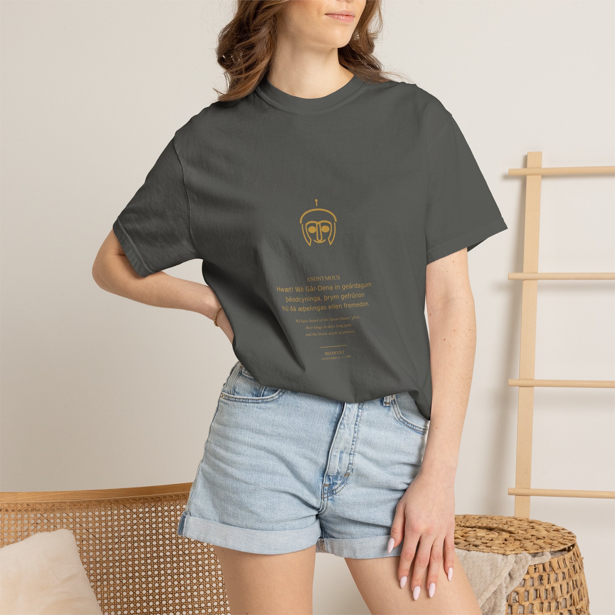 Beowulf Tee — Old English Epic | Palimpsest