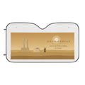 Ozymandias car sunshade by Palimpsest — Shelley's sonnet windshield shade