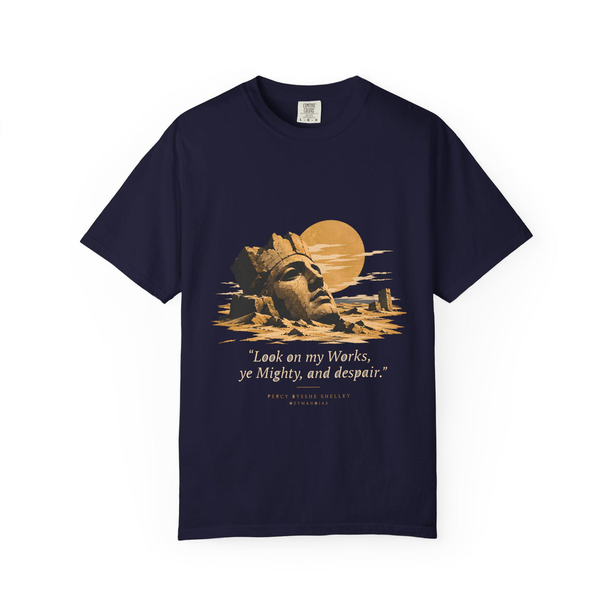Ozymandias Poetry T-Shirt — Shelley Sonnet
