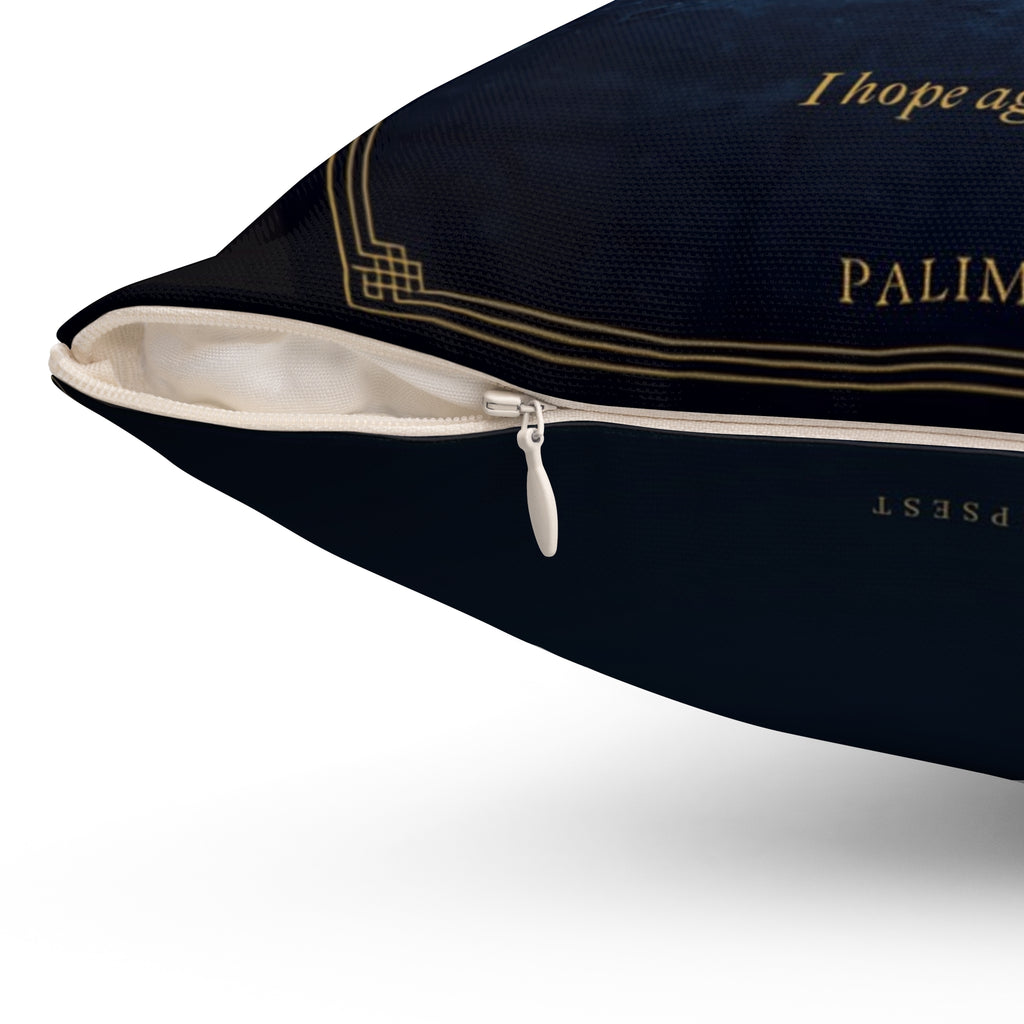 Contra Spem Spero Inspirational Literary Pillow
