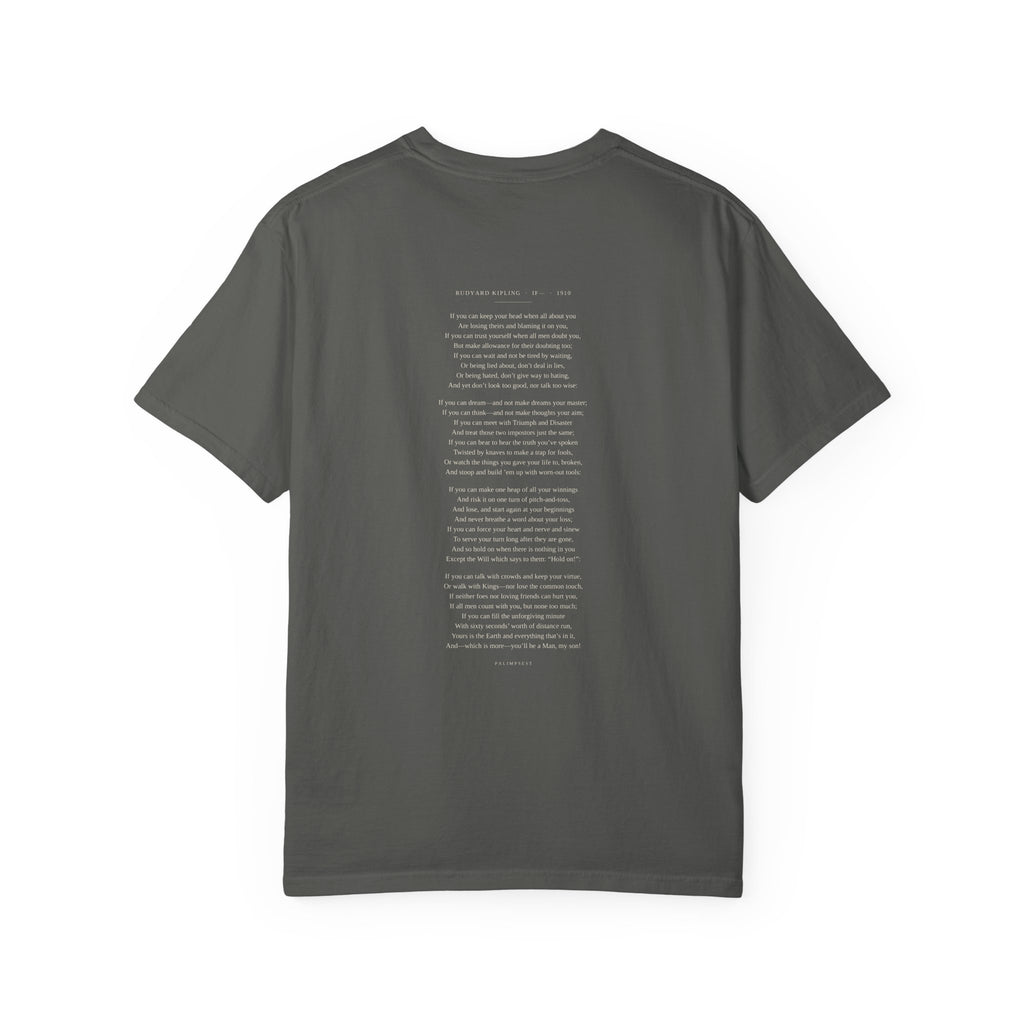 Kipling "If—" T-Shirt — Triumph and Disaster | Full Poem Literary Tee | Palimpsest