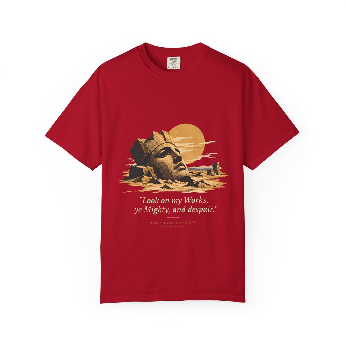 Ozymandias Poetry T-Shirt — Shelley Sonnet