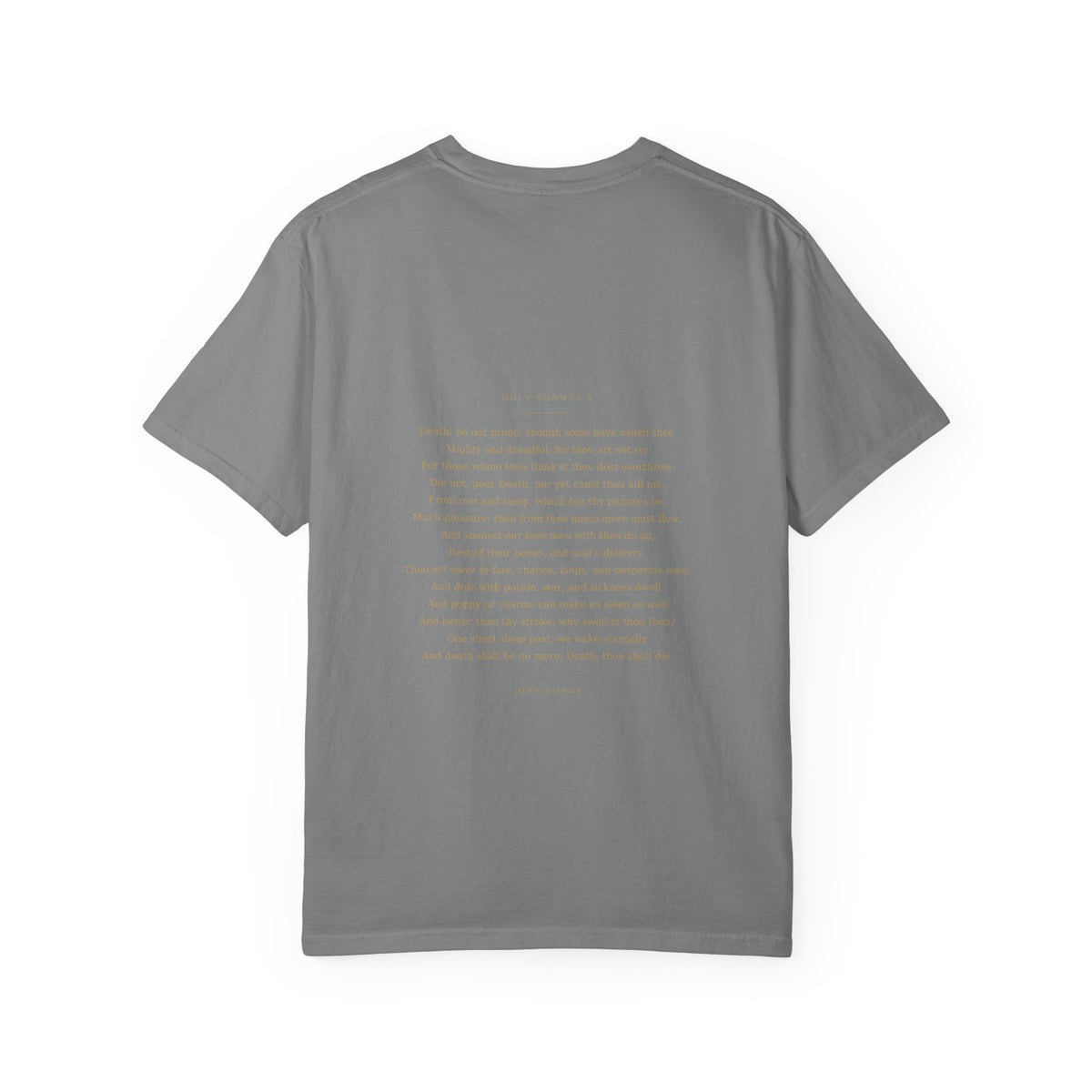 Death Be Not Proud Tee — Donne, Reaper