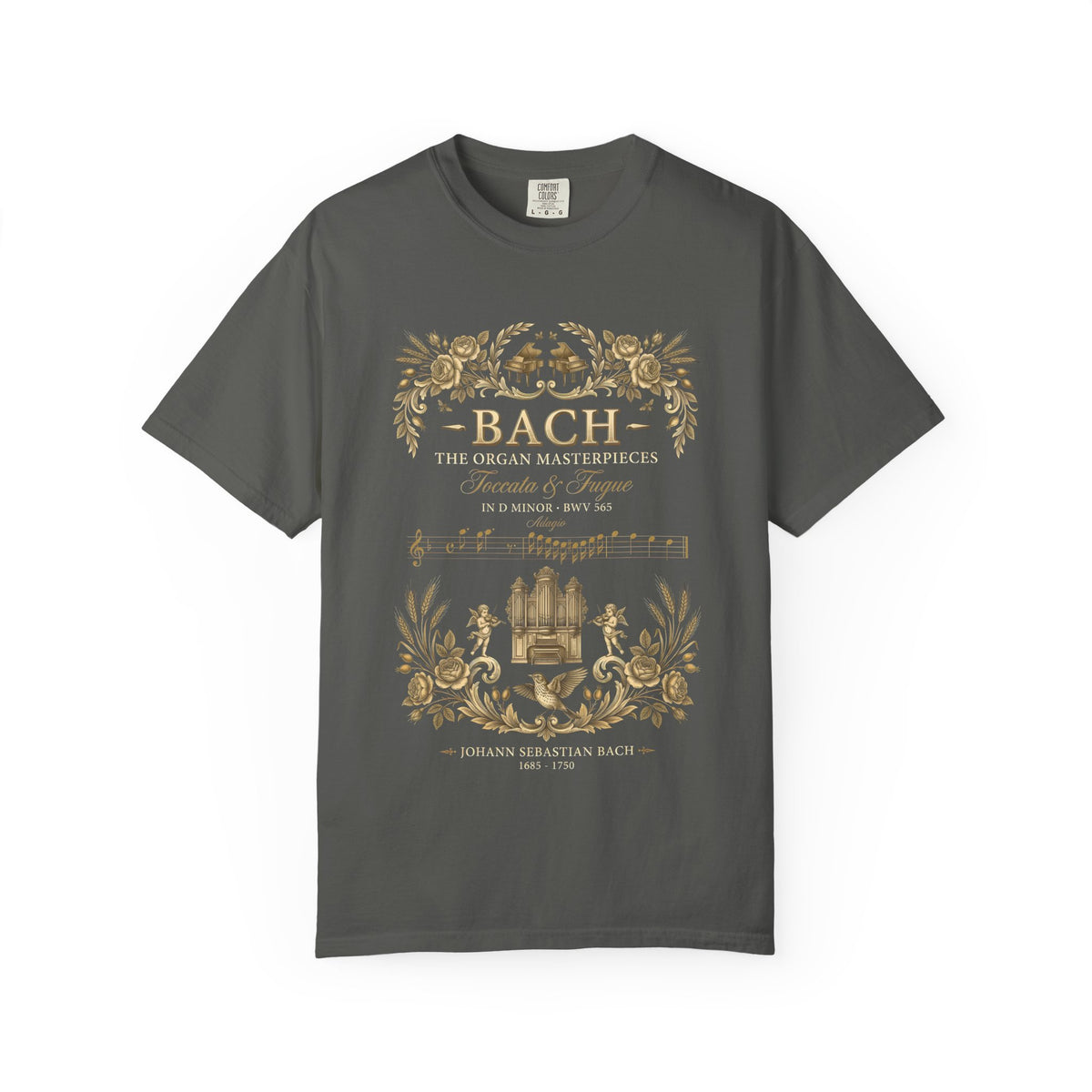 Bach T-Shirt — Toccata in D minor BWV 565
