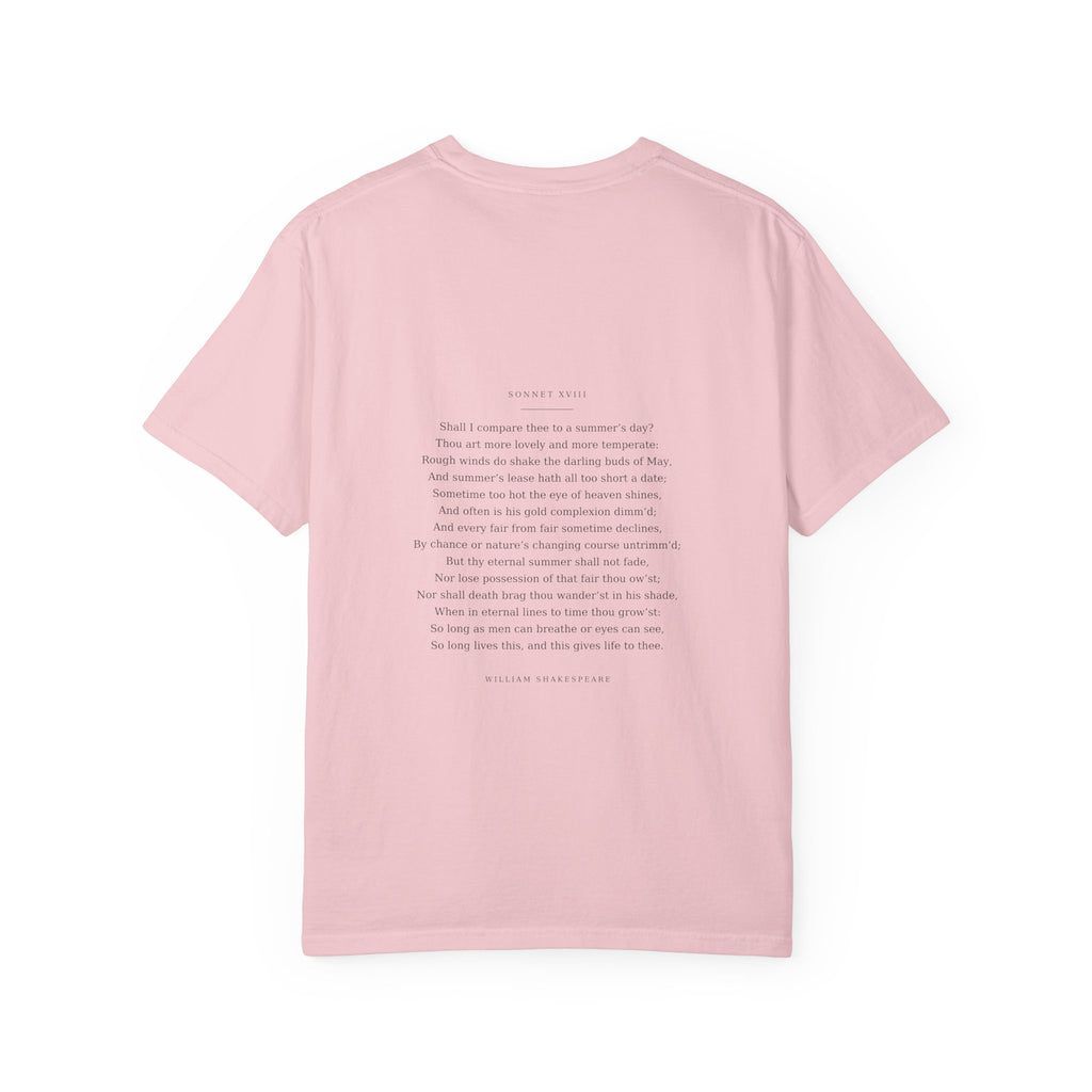 Sonnet 18 Tee - Shall I compare thee to a summers day - Shakespeare | Palimpsest