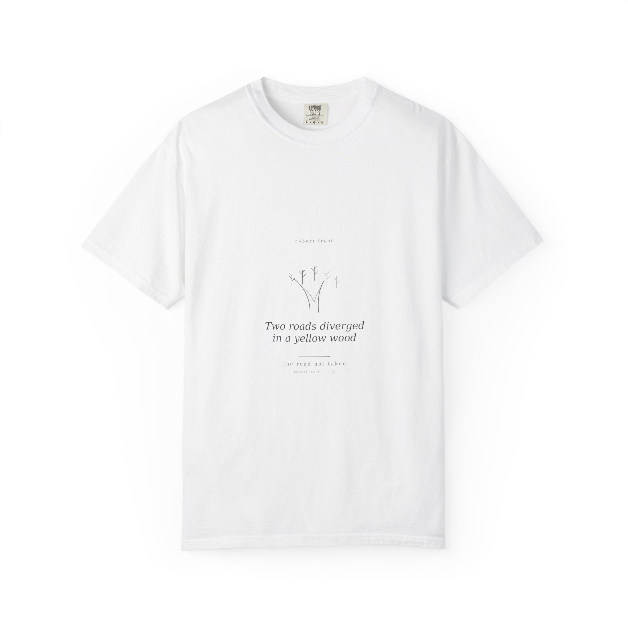 The Road Not Taken Tee — Frost | Palimpsest