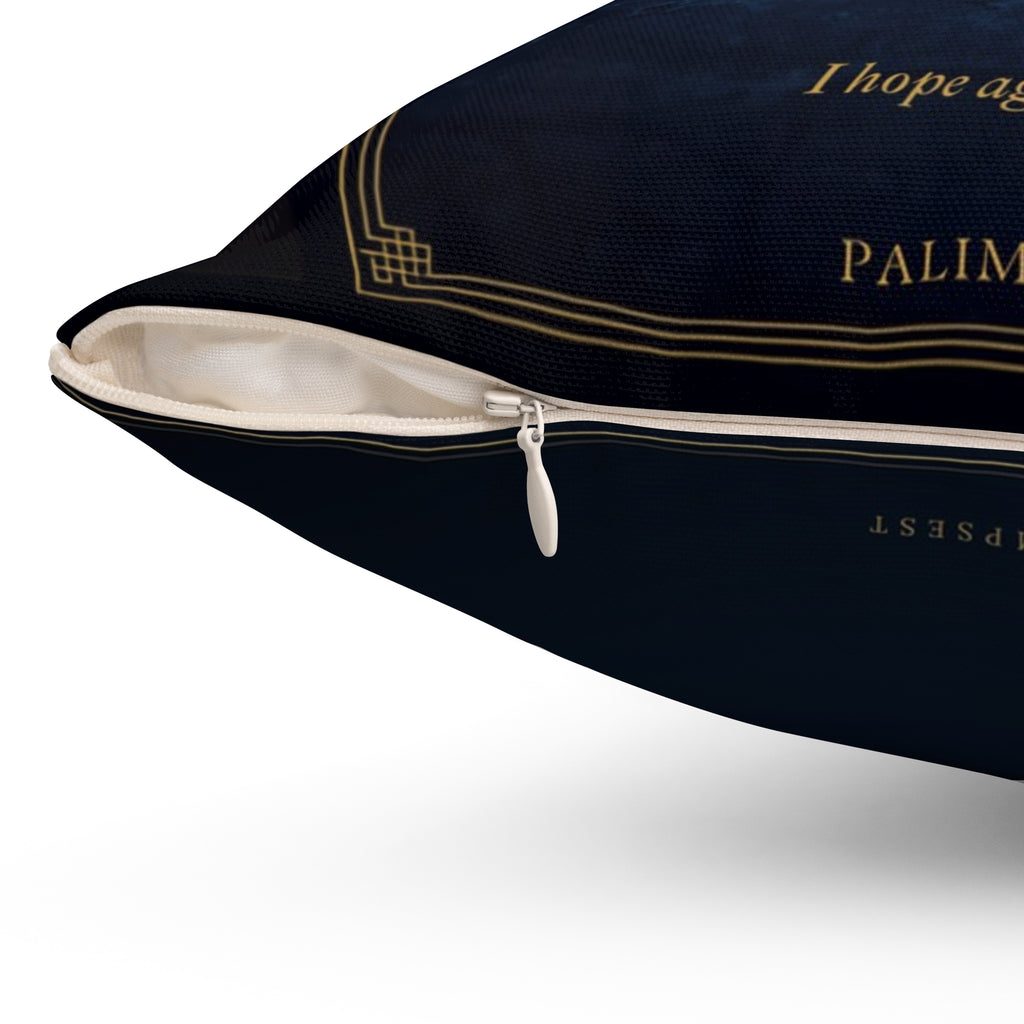 Contra Spem Spero Inspirational Literary Pillow