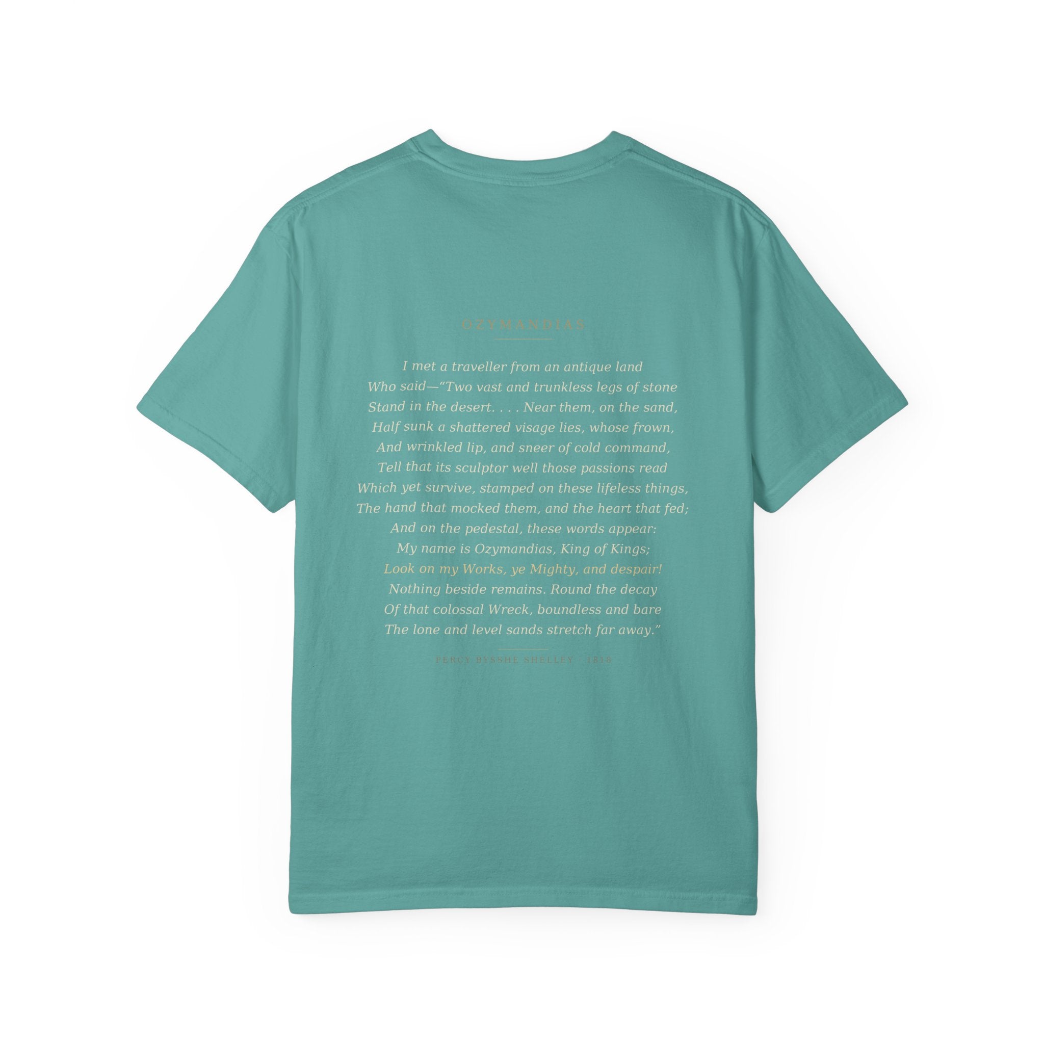 Ozymandias Tee — Shelley's Sonnet | Palimpsest