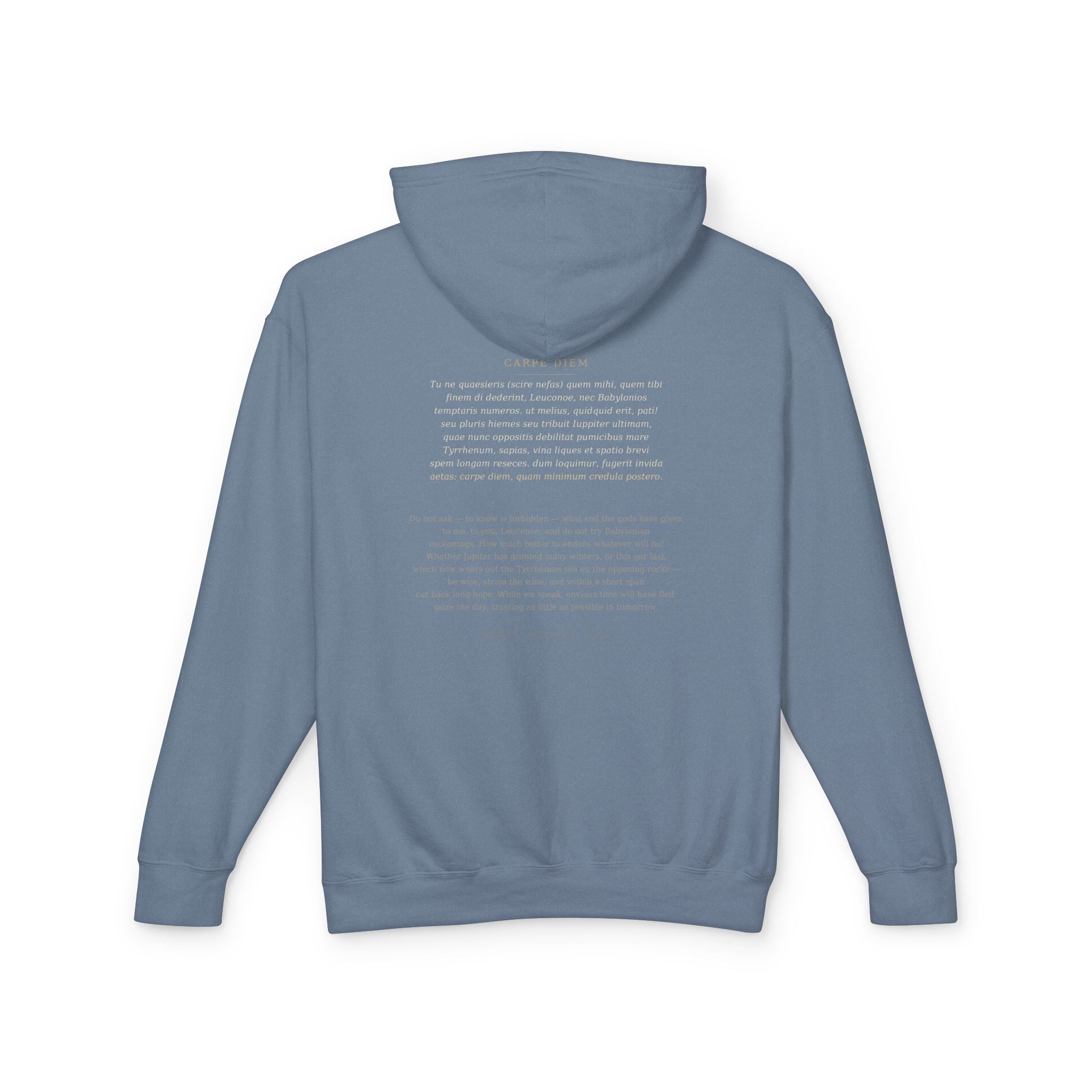 Carpe Diem Hoodie — Horace | Palimpsest
