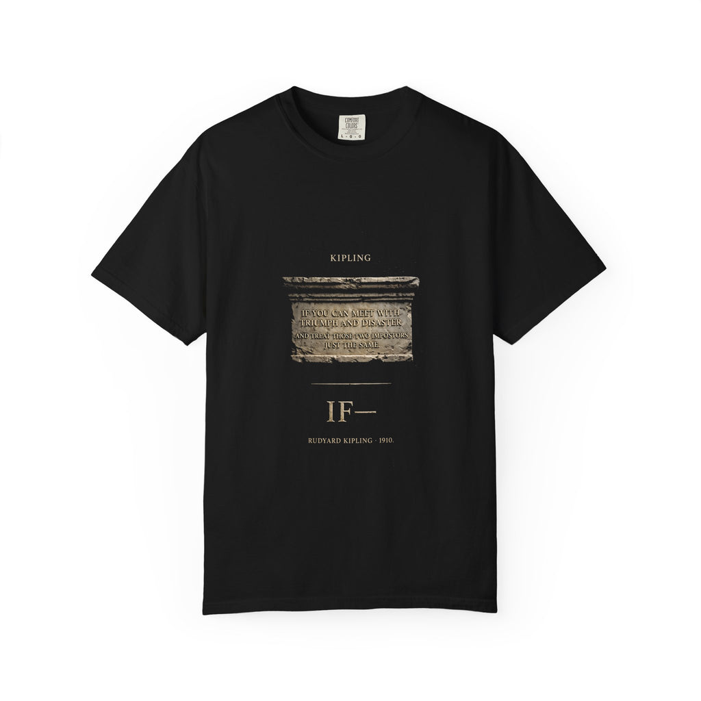 Kipling "If—" T-Shirt — Triumph and Disaster | Full Poem Literary Tee | Palimpsest