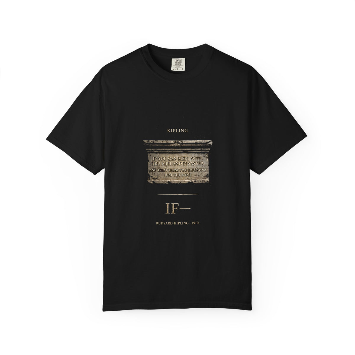 Kipling "If—" T-Shirt — Triumph and Disaster | Full Poem Literary Tee | Palimpsest