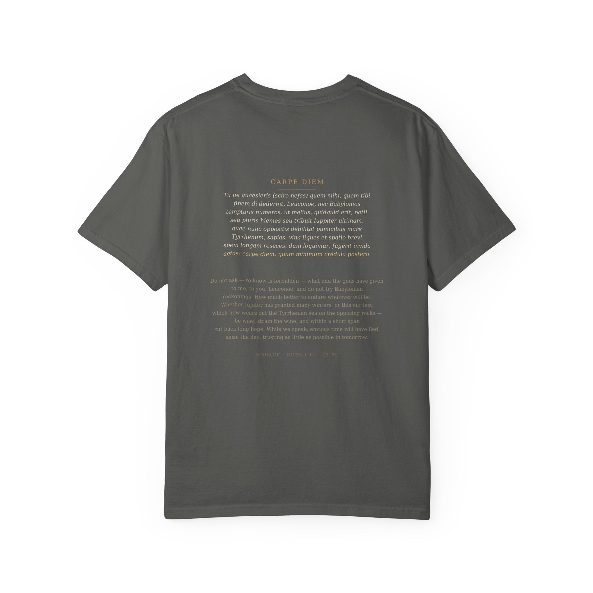 Carpe Diem Tee — Horace | Palimpsest