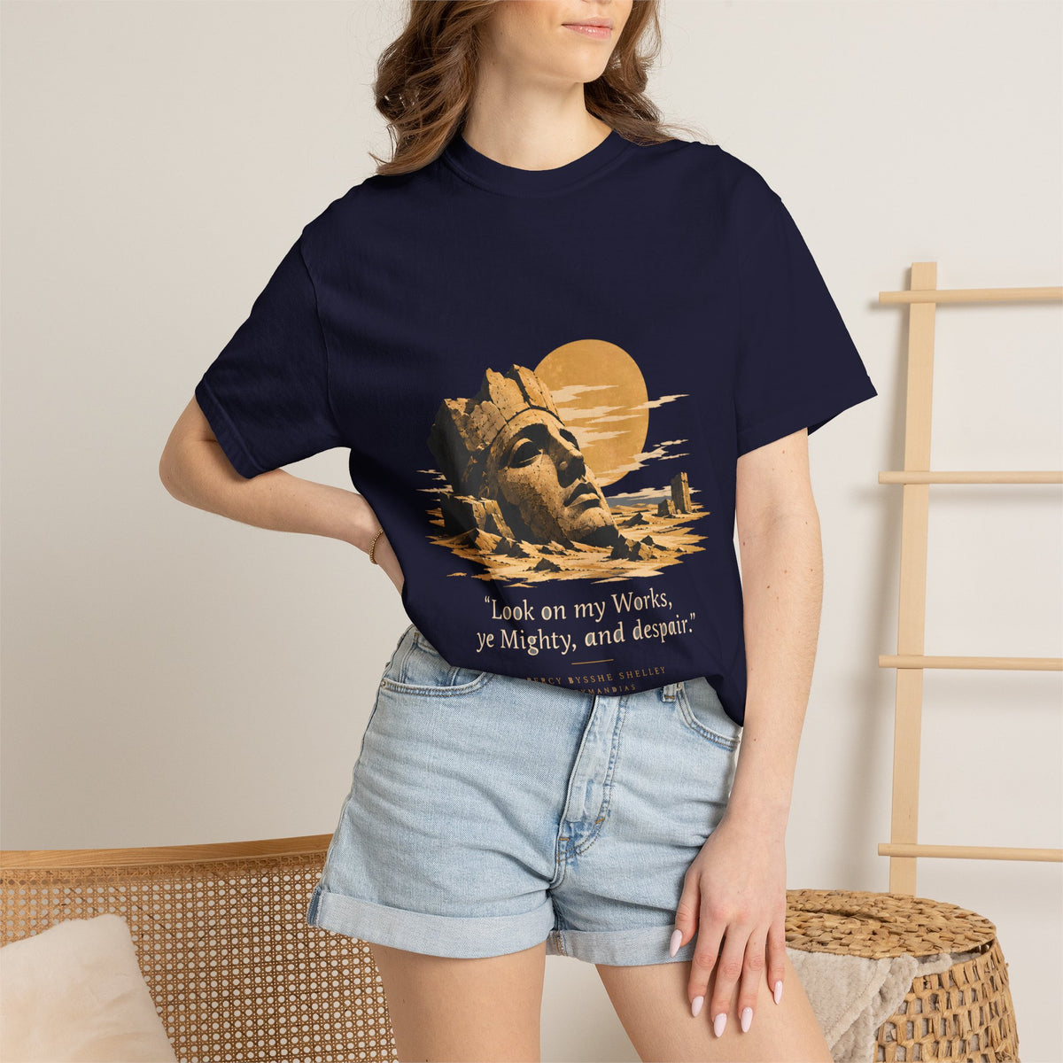 Ozymandias Poetry T-Shirt — Shelley Sonnet