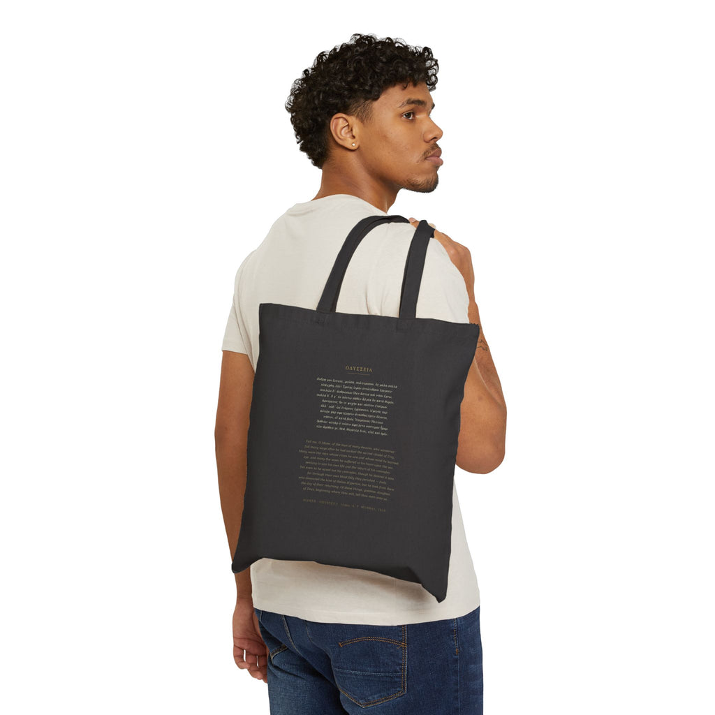The Odyssey Canvas Tote Bag — Homer | Greek Epic Literary Tote | Palimpsest