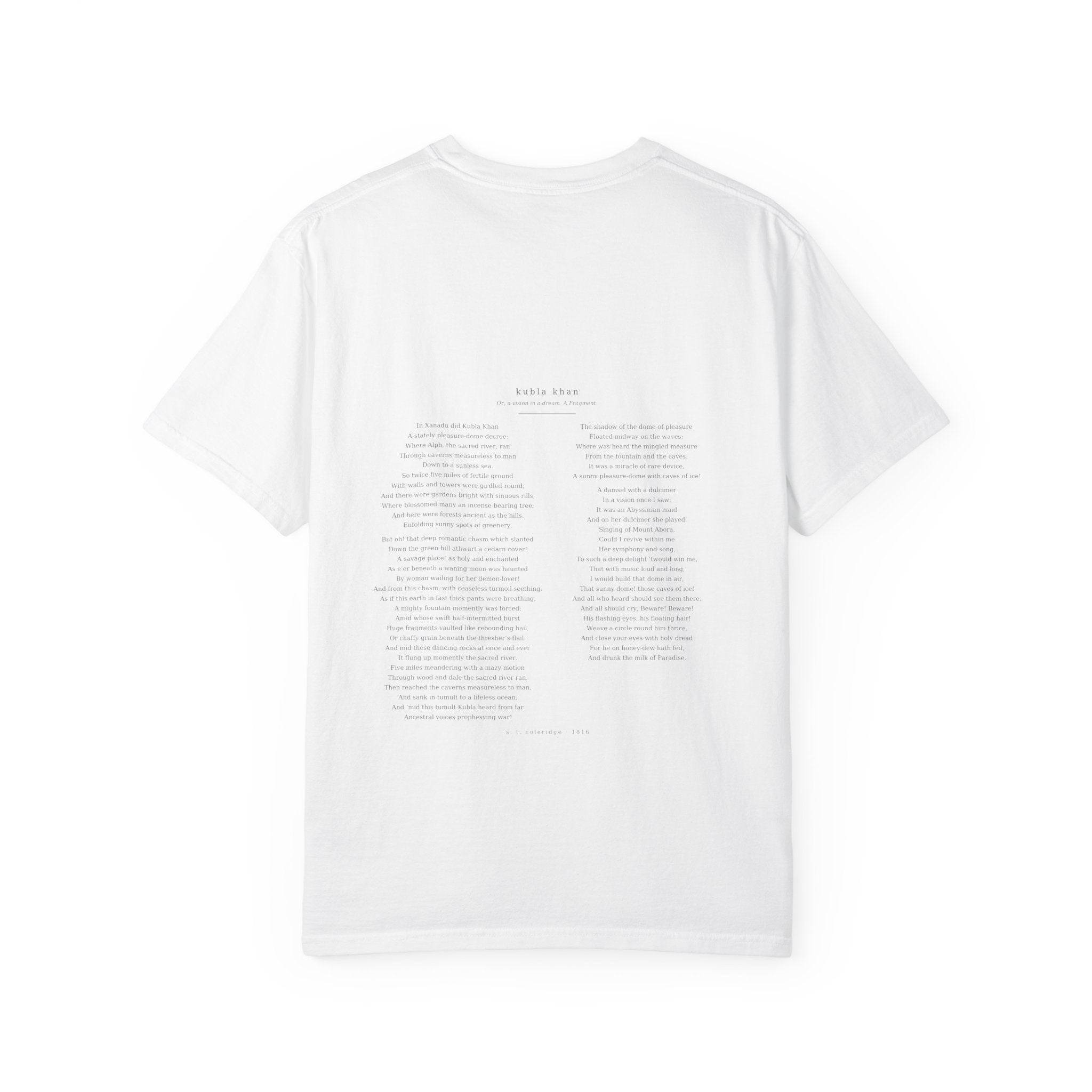 Kubla Khan Tee — Coleridge | Palimpsest